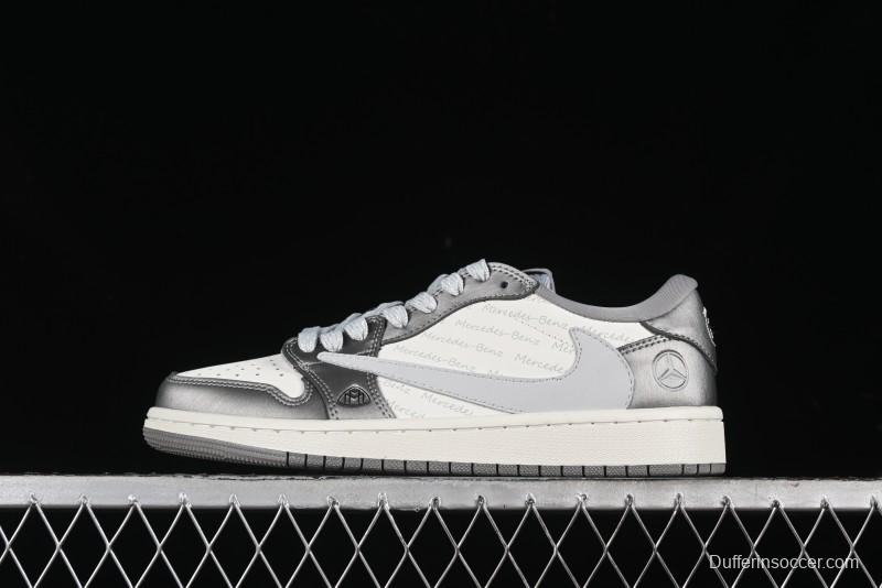 Nike Travis Scott x Fragment Design x Air Jordan 1 Low OG SP AJ1 Culture Casual Sneakers - AG3702-802
