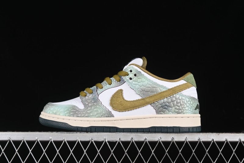 Nike Alexis Sablone x SB Dunk Low Reptile SB Low Top Casual Skate Shoes - HJ3386-300