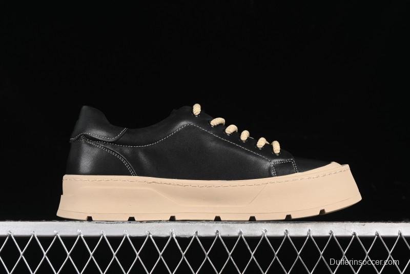 Ecco Street Light Series Autumn Height-Increasing Round-Toe Versatile Casual White Sneakers - 63311901001