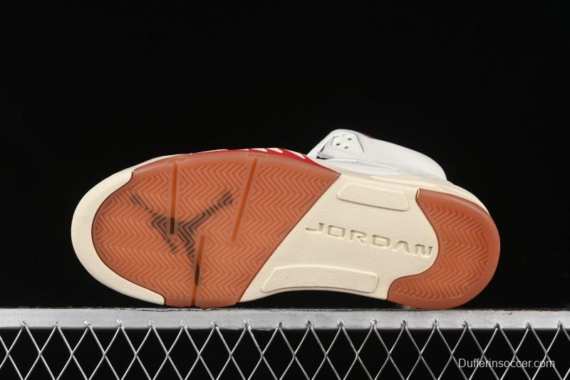 Nike Air Jordan 5 Retro "El Grito" Basketball Shoes with Mexican Flag Color Scheme - HF8833-100