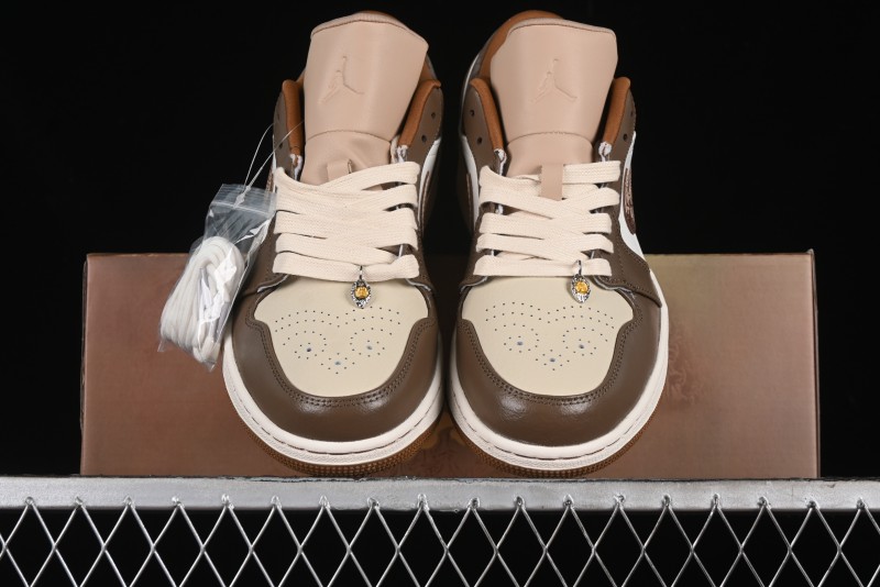 Nike Air Jordan 1 Low AJ1 Black Myth Wukong - Dark Monkey King Low Top Casual Sneakers - HF5753-221