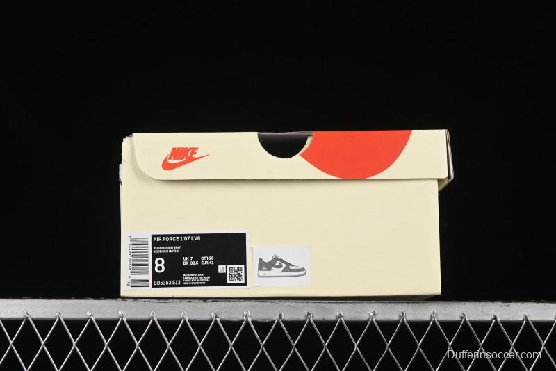 Nike Air Force 1 '07 Low Stussy Collaboration - Premium Gray Low-Top Casual Sneakers - BB5353-512