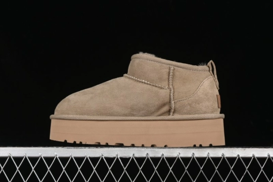 UGG Classic Ultra Mini Platform 3CM Short Boots with Genuine Shearling - 1135092