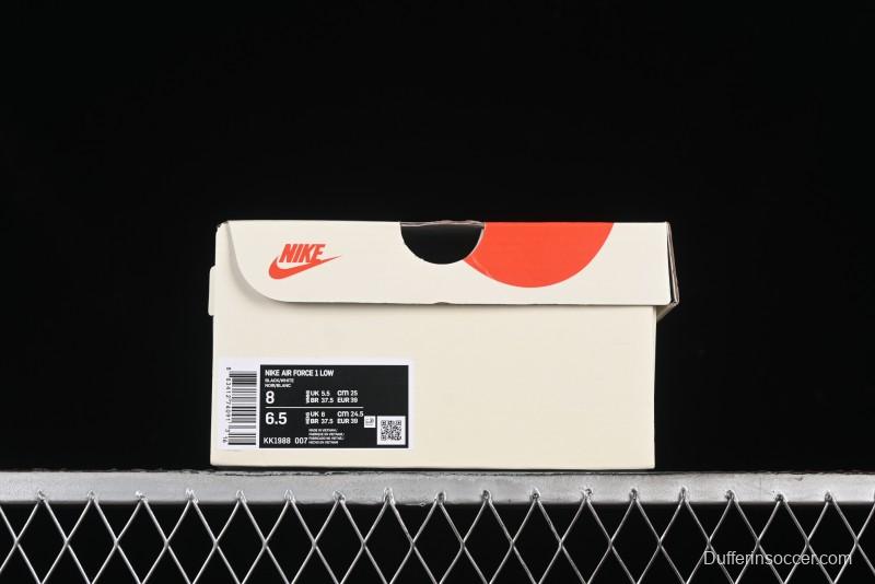 Nike Air Force 1 '07 Low Gucci Bear Collaboration - Midnight Black Low-Top Casual Sneakers - KK1988-007