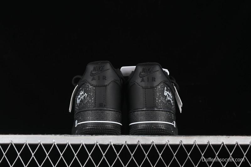 Nike Air Force 1 '07 Low Retro Street Spray White Peach Bubble Casual Sneakers - ZH0316-038