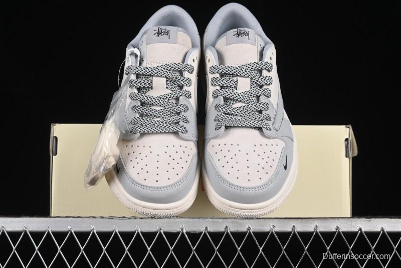 Nike Travis Scott x Fragment Design x Air Jordan 1 Low OG SP AJ1 Retro Sneakers - SJ2068-122