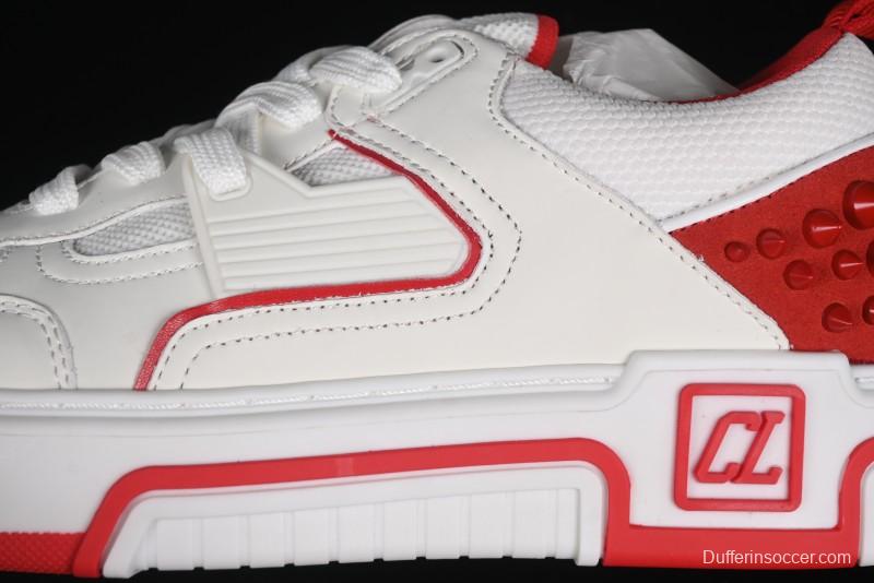 Christian Louboutin Astroloubi Comfortable Fashion Low-Top Sneakers White Red - X.D4