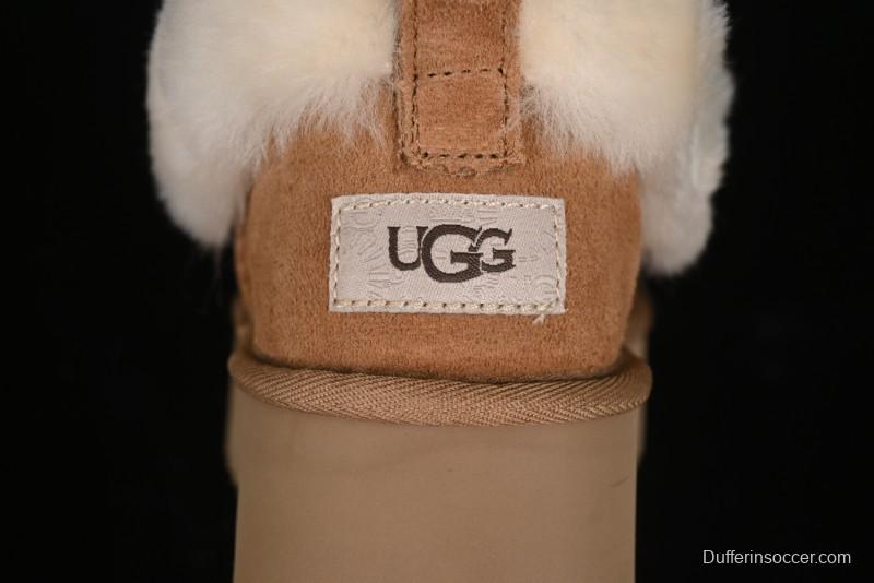 UGG Nita Platform Shearling Lined Winter Boots with Leather Upper - 1166733
