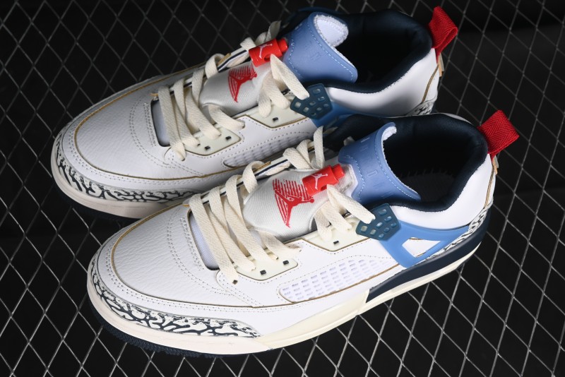 Nike Jordan Spizike Low AJ Hybrid Elements White Blue Culture Casual Sneakers - HM3712-164