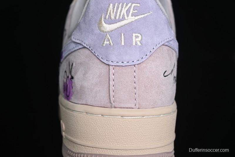 Nike Air Force 1 '07 Low Purple Taro Demon Casual Sneakers - ZB2121-301
