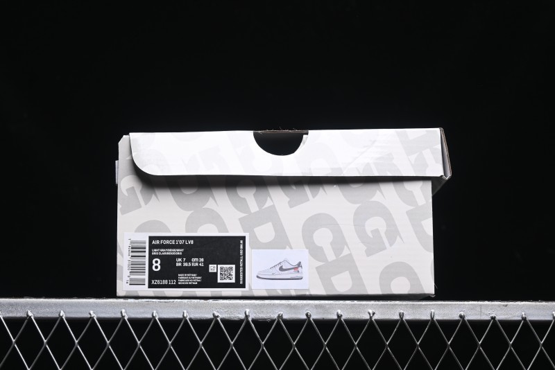 Nike Air Force 1 '07 Low Supreme The North Face Collaboration - Grey Black Red Logo - XZ6188-112