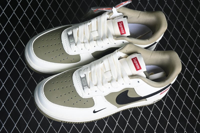 Nike Air Force 1 '07 Low Supreme Casual Sneakers in Military Green - CH6336-508