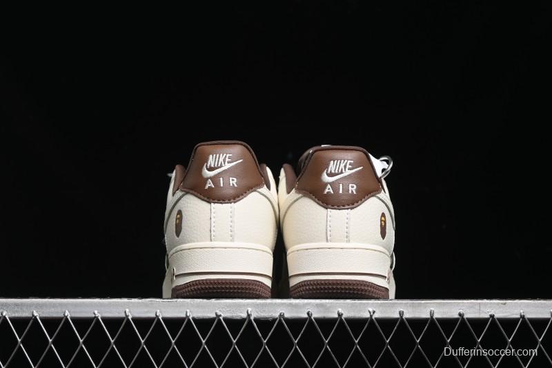 Nike Air Force 1 Low Bape Collaboration - Beige Camo Casual Sneakers - KK1988-019