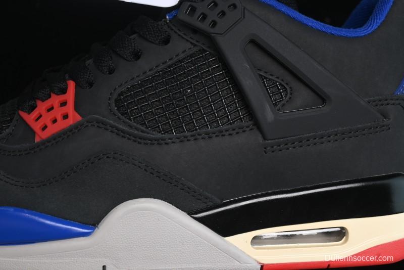 Nike Air Jordan 4 Retro Sneakers in Black, Blue and Neutral Grey - FV5029-003