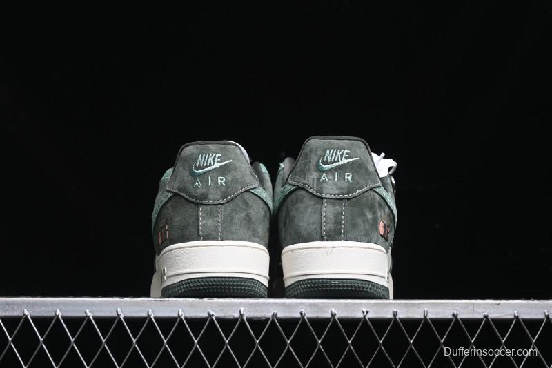 Nike Air Force 1 '07 Low Gucci Collaboration Jade Green Flywire Low-Top Casual Sneakers - KK1988-026