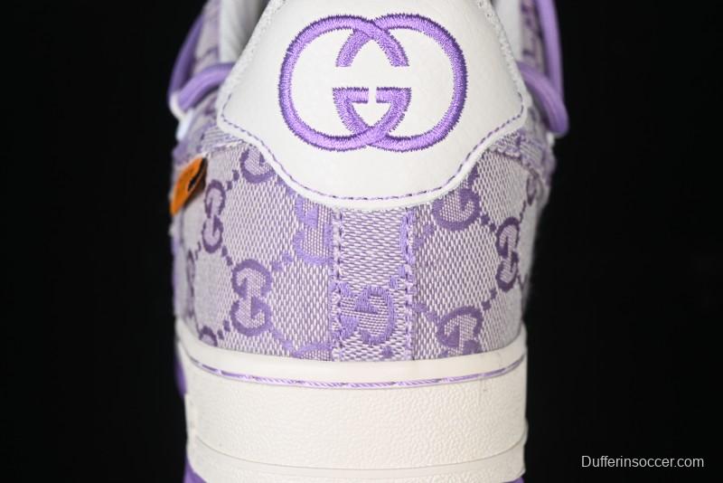 Nike Air Force 1 '07 Low x Gucci Pink Lace-Up Casual Sneakers - BD7700-022