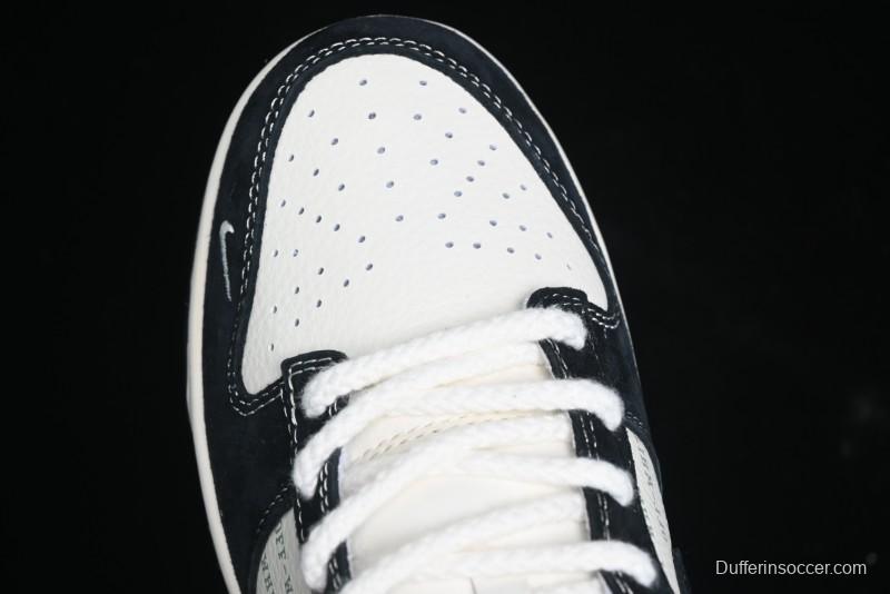 Nike SB Dunk Low Off-White Collaboration - Anniversary High-End Custom Low-Top Casual Skate Shoes - YX5066-211