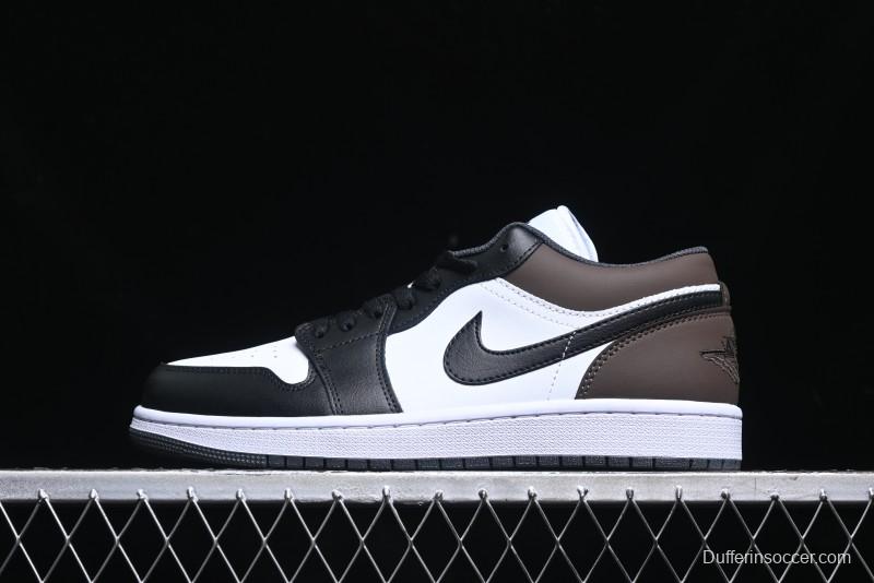 Nike Air Jordan 1 Low AJ1 Retro Casual Sneakers in Black/Brown - 553558-152