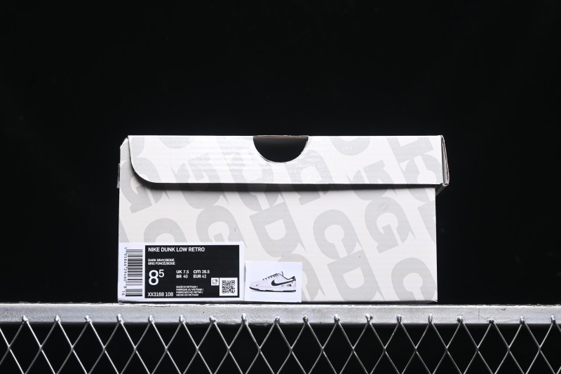 Nike SB Dunk Low The North Face Collaboration - Grey Black Double Swoosh Anniversary Custom Low-Top Casual Skate Shoes - XX3168-108