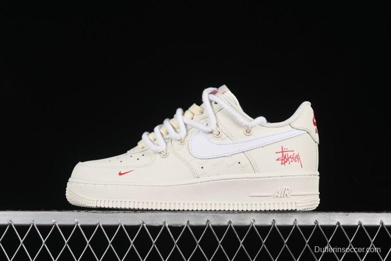 Nike Stussy x Air Force 1 '07 Low Casual Sneakers - ZH0316-047