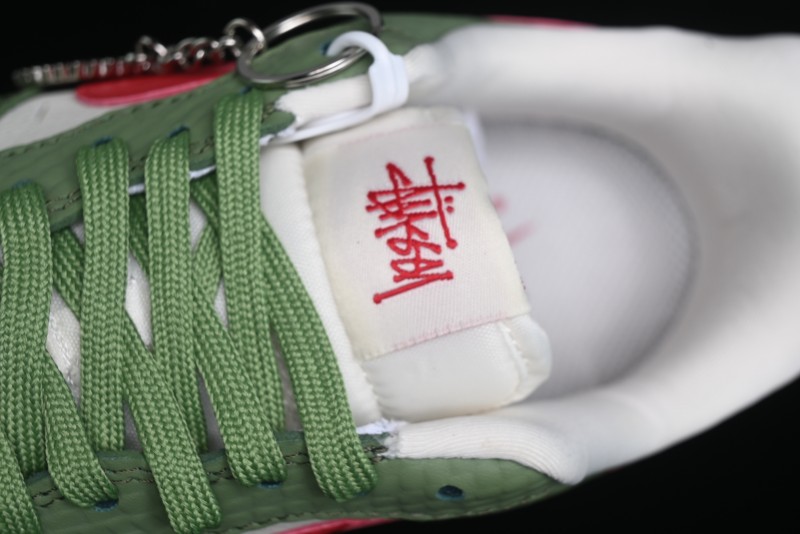 Nike Air Force 1 '07 Low Stussy Collaboration - Snake Green Low-Top Casual Sneakers - KK1988-028