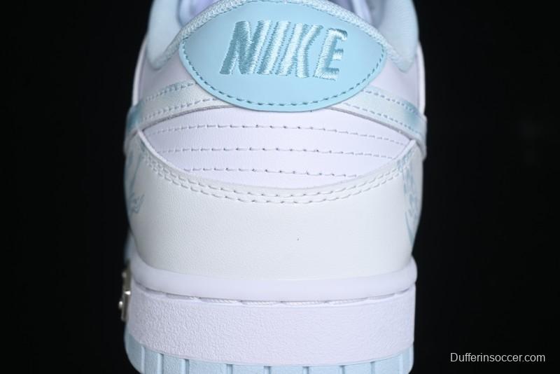 Nike Dunk Low Year of the Dragon Limited Edition Imperial Blue and White Porcelain Low-Top Casual Sneakers - DV0833-104