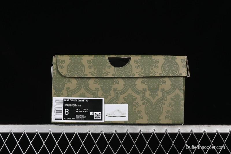 Nike SB Dunk Low Gucci Collaboration - Smoke Green Anniversary High-End Custom Low-Top Casual Skate Shoes - XX2025-389