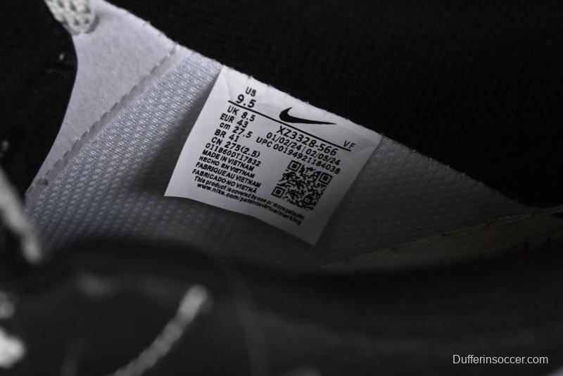 Nike Air Force 1 '07 Low Stussy Collaboration - Black Grey Casual Sneakers - XZ3328-566