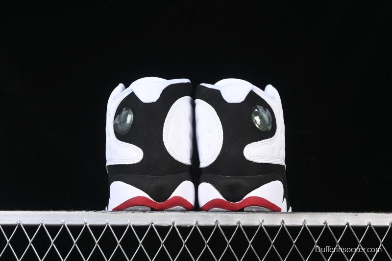 Nike Air Jordan 13 Retro Basketball Shoes in Black/White - 414571-104