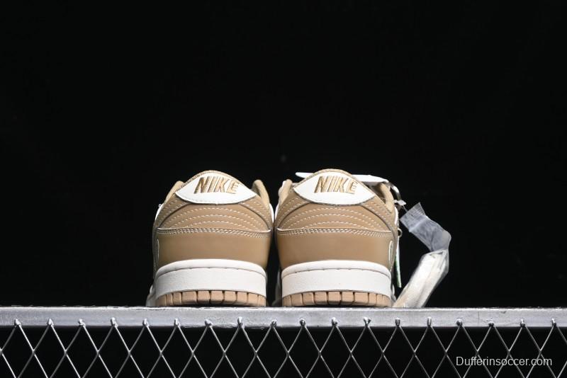 Nike SB Dunk Low BAPE Collaboration - Beige Grey Brown Anniversary Customized Low-Top Casual Sneakers - BB8969-006