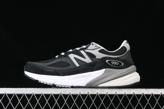 New Balance 990 Series Premium Retro Running Shoes with Carbon Fiber Midsole - M990BK6