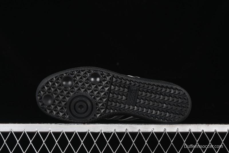 Adidas Samba Atmos IH3364 Patent Leather Black Silver Casual Sneakers