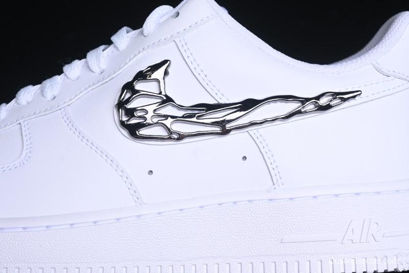 Nike Air Force 1 '07 Low Stussy Collaboration - Crystal Milk Coffee Low-Top Casual Sneakers - IF1686-101