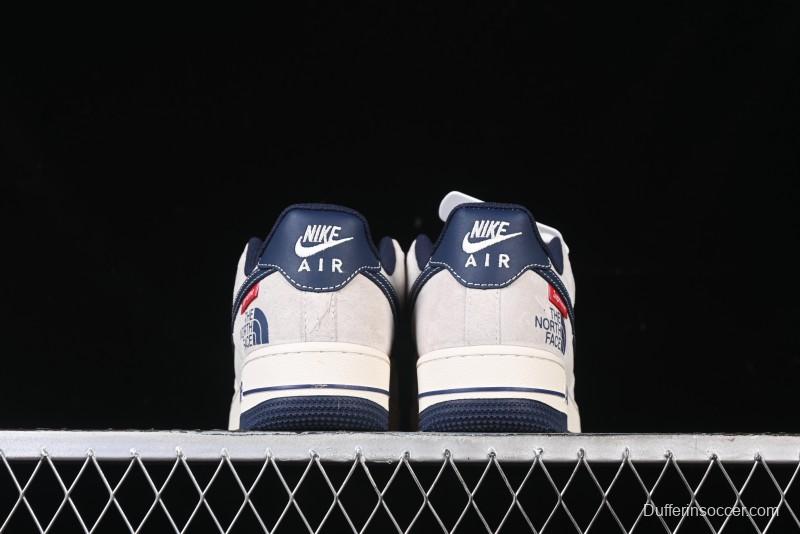 Nike Air Force 1 '07 Low Supreme The North Face Collaboration - Pig Eight Navy Blue Casual Sneakers - XZ6188-118