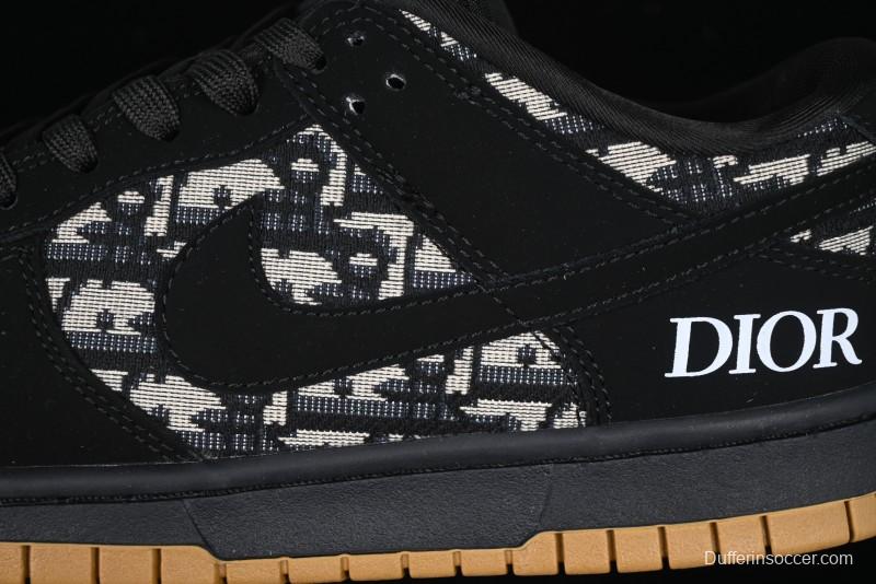 Nike SB Dunk Low APE Collaboration - Camouflage Black Swoosh Anniversary Custom Low-Top Casual Sneakers - KK1333-017