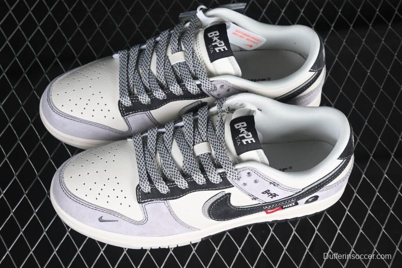Nike SB Dunk Low BAPE Collaboration Anniversary Customized Low-Top Casual Sneakers - DM6868-031