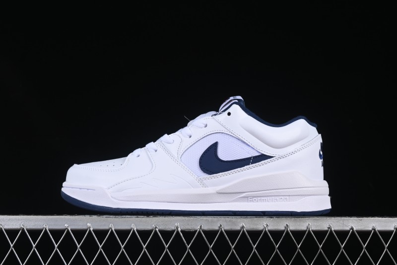 Nike Air Jordan Stadium 90 AJ Casual Sneakers with Midfoot Mesh Panels and Shark Tooth Design - HJ4406-100