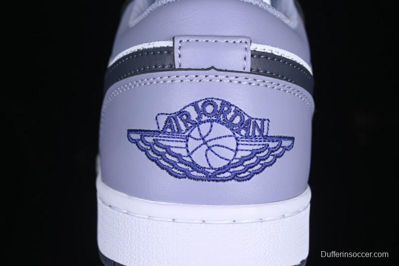 Nike Air Jordan 1 Low AJ1 Haze Purple Casual Lifestyle Sneakers - 553558-145