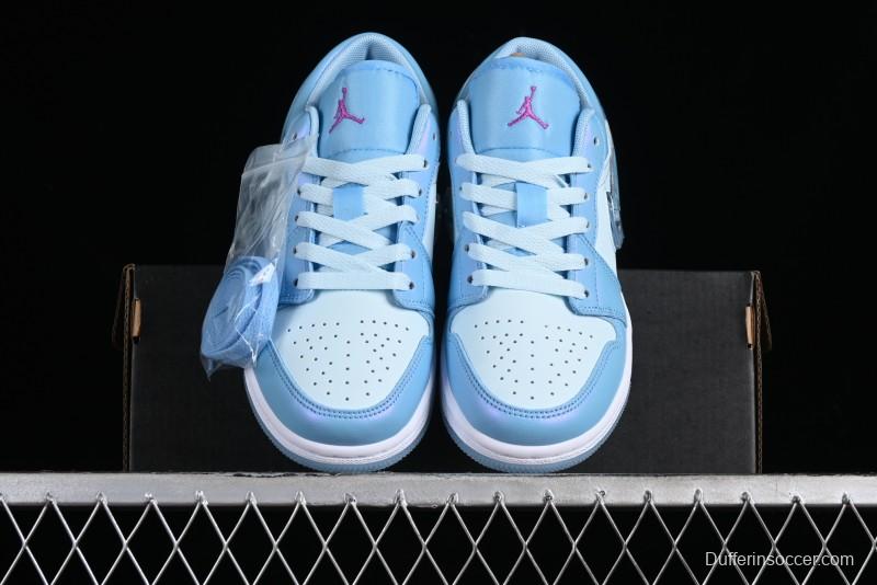 Nike Air Jordan 1 Low Custom Black Green Casual Sneakers - FN7366-400