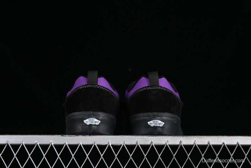 Vans Classics Knu Skool Black Purple Slip-On Shoes - VN0009QCSWE