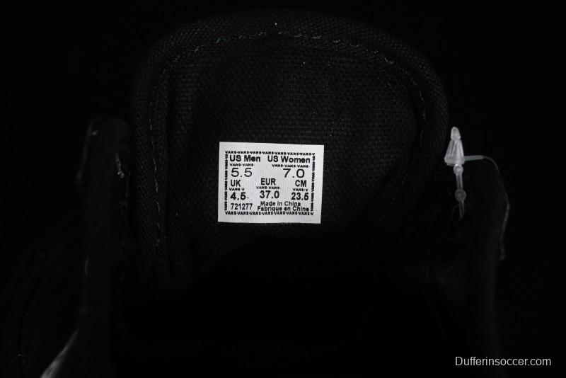 Vans Style 36 SF All Black Skate Shoes with Killer Whale Half-Toe Cap Design - VN0A3MVLB8C