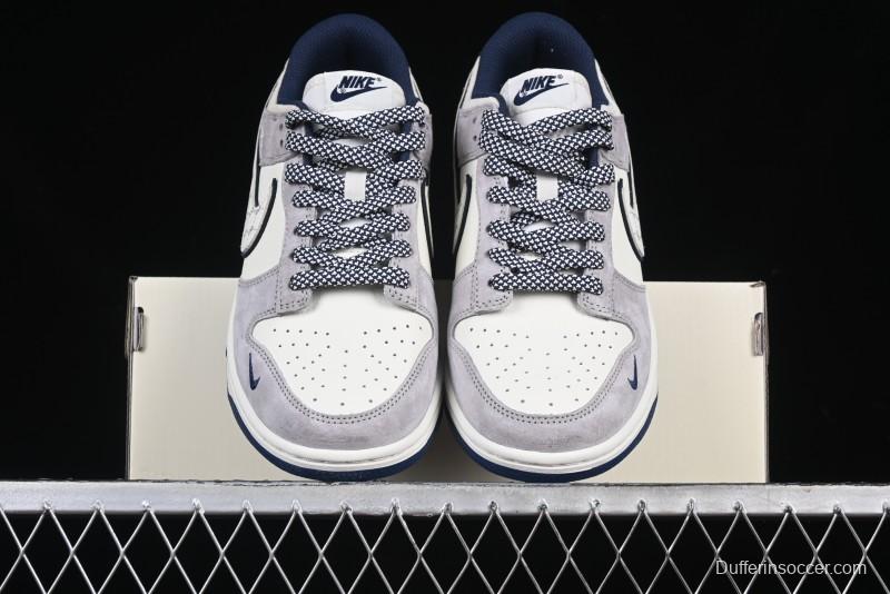 Nike SB Dunk Low MLB Collaboration Embroidered Blue Logo Anniversary Custom Low-Top Casual Skate Shoes - DJ2024-092