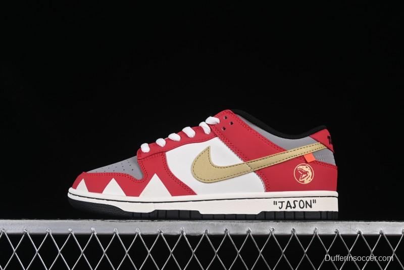 Nike SB Dunk Low Power Rangers Tyrannosaurus Colorway Low-Top Skateboarding Shoes - ZZ1998-001