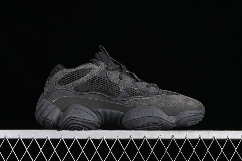 Adidas Yeezy 500 Black Casual Running Shoes - F36640