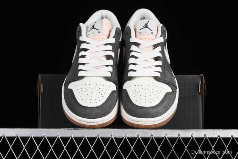 Nike Air Jordan 1 Low "Snkrs Day" Casual Sneakers with Grey Toe Design - FD0399-004