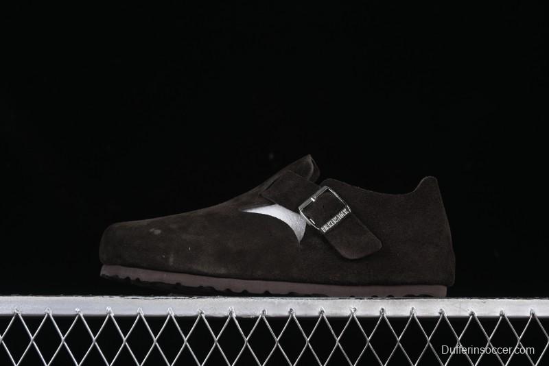 Birkenstock London BS Unisex Slip-On Casual Shoes with Soft Suede Leather and Lambswool Insole - BS