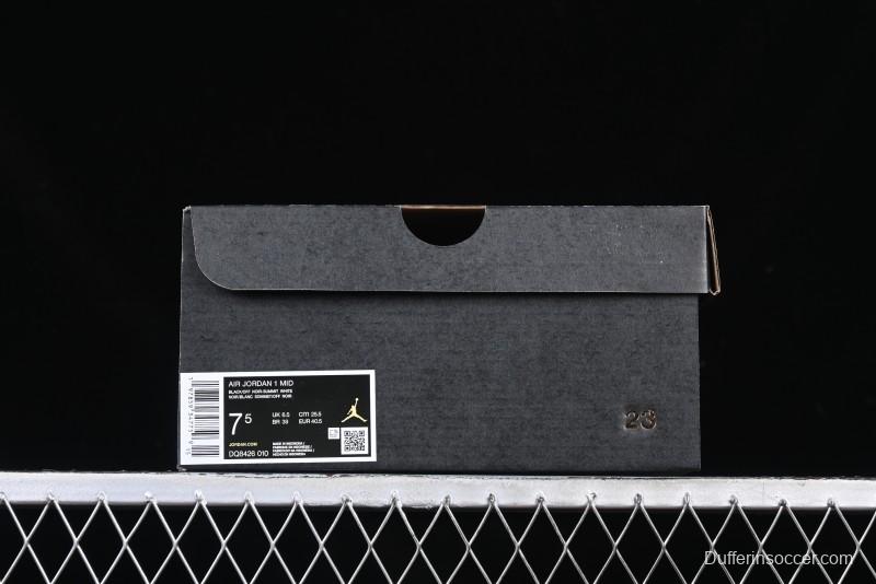 Nike Air Jordan 1 Mid AJ1 Basketball Shoes in Black White Gray - DQ8426-010