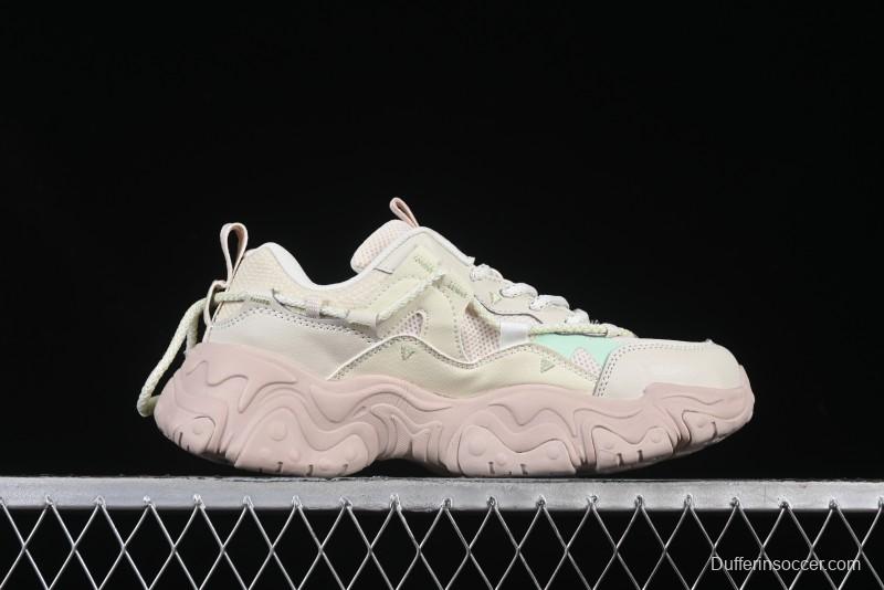 Fila Fusion Retro Mars Running Shoes with Lace-Up Design - F12W432101FAP