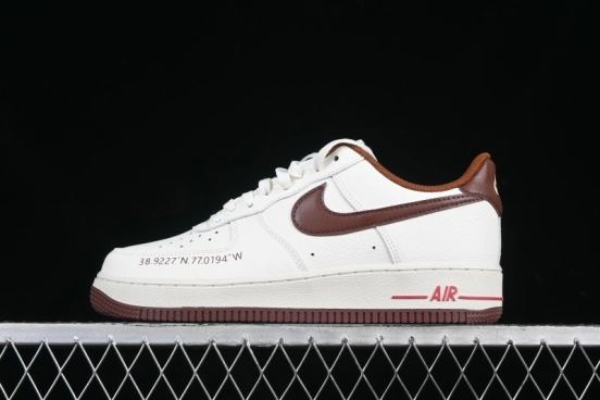 Nike Air Force 1 '07 Low Casual Sneakers with Full-Length Air Cushion - HQ7027-100