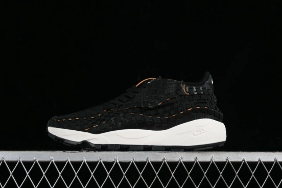 Nike Air Footscape Woven Asymmetrical Woven Slip-Resistant Low-Top Lifestyle Sneakers - FQ8129-010